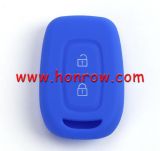 For Renault 2 button silicon case blue