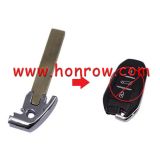 For Cit 3 button remote key HU83 407 blade 