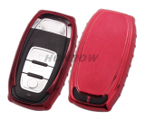 For Audi TPU protective key case red color  