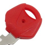 For Yamaha Motorcycle transponder key blank with Right Blade (Red)