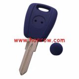 For Fiat transponder key blank blue color