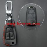 For Opel 3 button key cowhide leather case