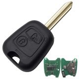 For Cit 2 button remote key with Toy43 blade 433Mhz PCF7961 Chip