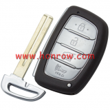 For Hyundai 4 button remote key blank without battery clamp