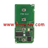 For hot sale Toy Smart Key PCB 0010D For Lexus IS 2014 GCC 433MHz Frequency:433MHz Transponder ID:TMS37200 Page 1:A8 P4(00 00 A8 A8)