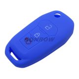 For Ford 3 button Silicone case Blue MOQ: 50PCS