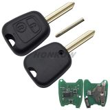For Peu 2 button remote key with Toy43 blade 433Mhz PCF7961 Chip