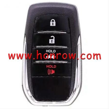 For Toy Keyless Smart Remote 3+1 Button FSK 434.4 MHz Keyless-Go Remote Control Key / Board 61E066-0020 / 8A CHIP / TOY12 / 
