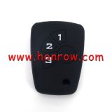 For Chevrolet 3 button silicon case black