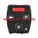 For Honda 3 button remote key with 433Mhz  ID46 chip FCCID:N5F-S0084A