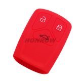 For Audi 3 button silicon case red color （MOQ: 50pcs)