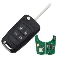 For Chevrolet 5 button remote key with 315mhz PCF7937E Chip