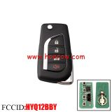 For Toyota Camry 3+1 button remote key with 314.4Mhz 4D67 Chip  FCC ID HYQ12BBY