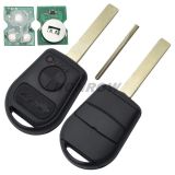 For BMW 3 button remote key with 2 track blade 433mhz with ID44 PCF7935 Chip 
