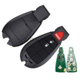 For Chrysler 2+1 button remote key with 433Mhz ID46 PCF7961 Chip for RAM 1500 2500 3500 4500    2013-2017 year 