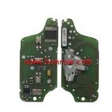 Original For Peugeot ASK 3 button flip remote control with 433Mhz PCF7941 Chip for 307&407 Blade ASK Model