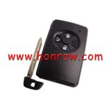 For To 3 button remote key blank , the blade with two side groove (black)
