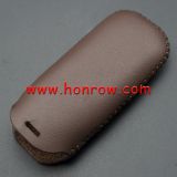 For VW 3 button key leather case 