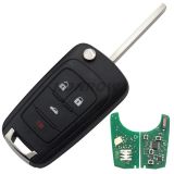 For Opel 3+1 button remote key with 433mhz PCF7937E(Pcf7941E) Chip