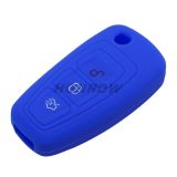 For Ford 3 button Silicone case blue MOQ:50PCS