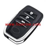 For Toy 3 button Modified Flip Car Key Shell with TOY43 blade