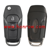 For Ford 2 button Flip Folding Remote Car Key Shell with HU101 Blade 