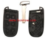 Chrysler 4+1 button remote key shell with blade SUV