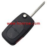 For VW 2+1 button remote key blank with panic  (1616 battery Small battery)