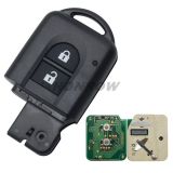 For Nissan 2 button Smart Remote key with PCF 7936 HITAG 2 ID46 433mhz Genuine Part Number: 285E34X00A / 285E3EB30A