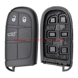 For Chrysler 3 button flip remote key shell with Key Blade 