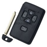 For To 5 button remote key shell with key blade