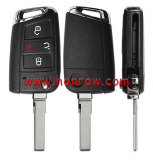 For VW Golf 7 4 button flip remote key blank