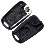 For Ki 3 button flip remote key blank with Left Blade