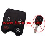For Ford 4 button remote key blank( key pad '2X')