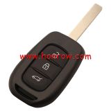 For Renault 3 button remote key blank VA2 blade