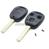 For To 3 button remote key blank with TOY48 blade (short blade-37mm)