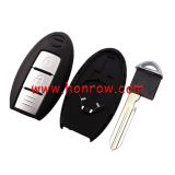 For Nissan 2 button remote key blank with smart key