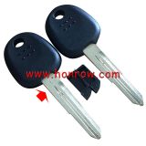 For Hyundai transponder key blank With Left Blade 
