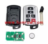 For Toy Sienna 2011-2020 Keyless Entry Remote Key HYQ14ADR Smart Car Key 6 button  89904-08010 with 314.3mhz ID74 chip Board  number: 5691 FCCID:HYQ14ADR