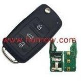 For Original VW 2 button remote key with 433mhz & ID48 glass chip 5KO959753AB