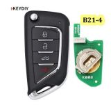 KEYDIY Remote key 4 button B21-4 for KD900 URG200 KDX2 KD MAX