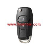 For Ford 2 button remote key with ID49 Hitag Pro chip-434mhz with HU101 blade  EB3T-15K601-BA