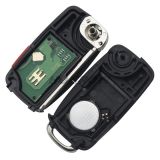 For Nis modified 3+1 button remote key without chip  