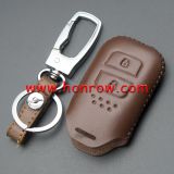 For Honda 2 button leather case for JADE, for CRIDER, for ACCORD. 