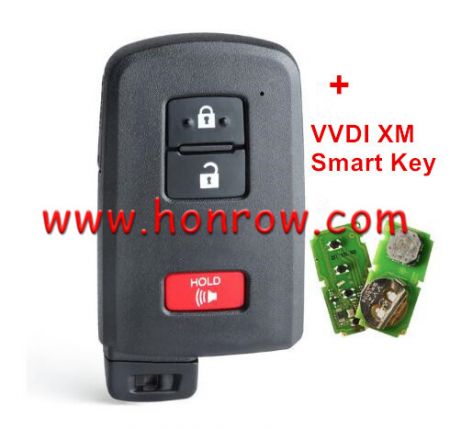 Xhorse VVDI for Toyota 4 button XM Smart Key XSTO00ENUniversal Remote Key Support Renew and Rewrite for Toyota Work for Plus Max VVDI2 VVDI Mini