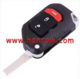 For Chrysler Wrangler Remote key 3 Button ASK 433MHz Folding Remote Key SIP22 PCF7939M / HITAG AES / 4A CHIP