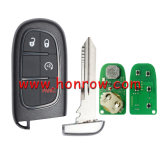 For Chrysler Dodge Ram 3+1  button smart Remote Car Key with 433Mhz PCF7945 ID46 Chip FCCID:GQ4-54T