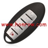 For Nissan 4+1 button remote key blank with smart key