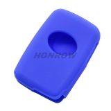 For Toyota 3 button silicon case Blue Color (MOQ: 50PCS)
