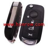 For Fi 4 button flip remote key blank with SIP22 without logo